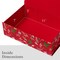 Luxury Gift Box with Magnetic Lid | Christmas Red Decorative Gift Boxes for Presents, Holiday Gifts, and Keepsakes. 11.5" x 7.5" x 3.5"